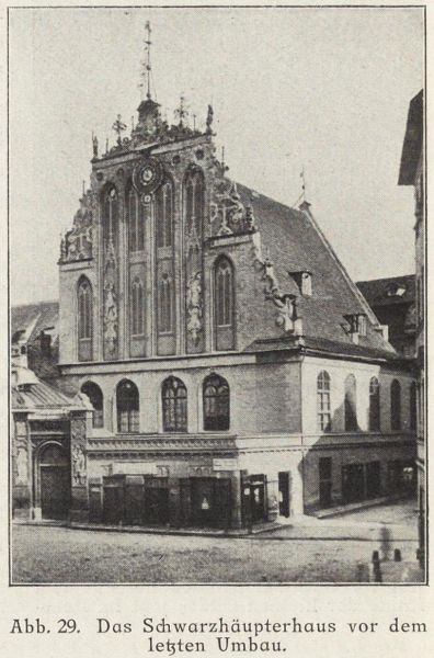 029 Riga, Das Schwarzhäupterhaus vor dem letzten Umbau