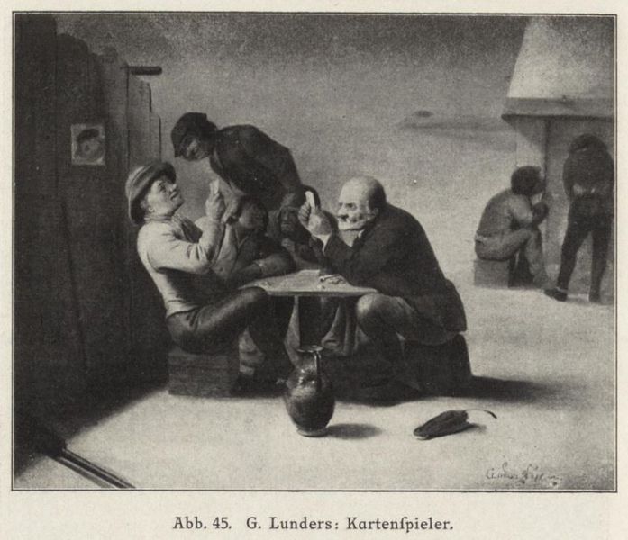 045 G. Lunders, Kartenspieler