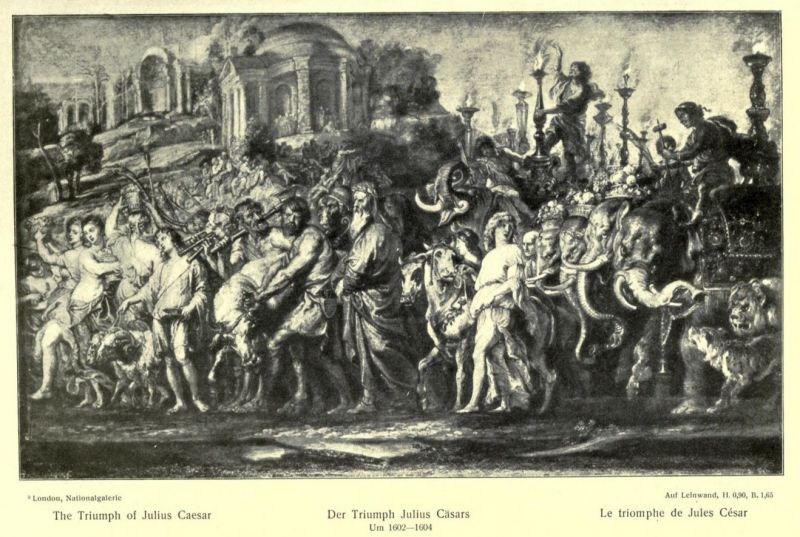 008. Rubens, Der Triumph Julius Cäsars, Um 1602-1604
