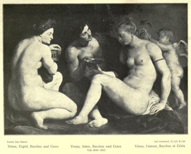 048. Rubens, Venus, Amor, Bacchus und Ceres, Um 1610-1612