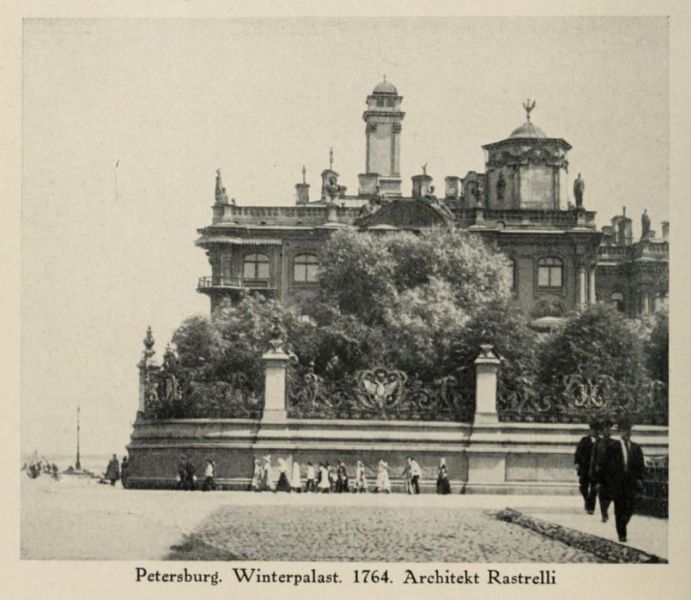 Russland 002. Petersburg, Winterpalast, Architekt Rastrelli