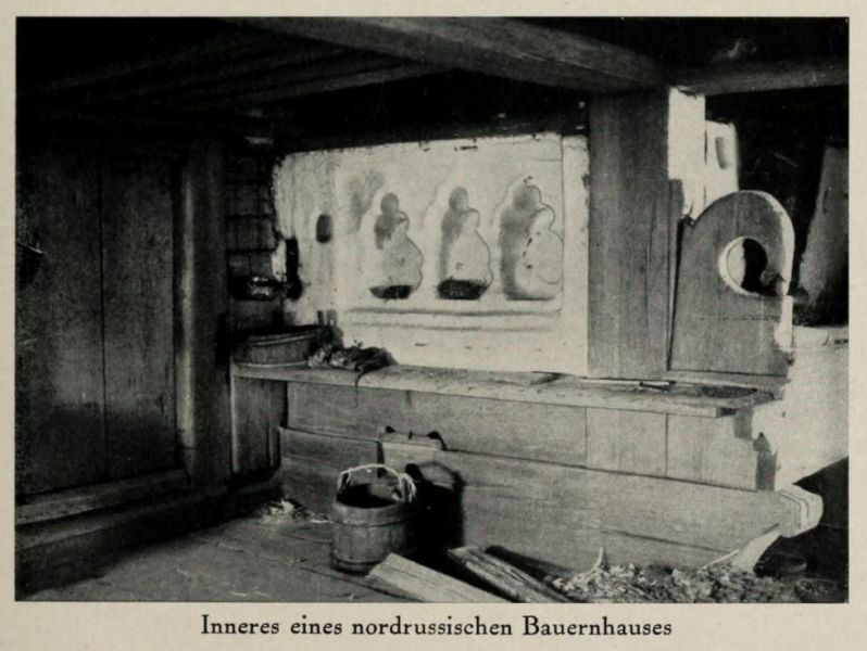 Russland 023. Inneres eines nordrussischen Bauernhauses