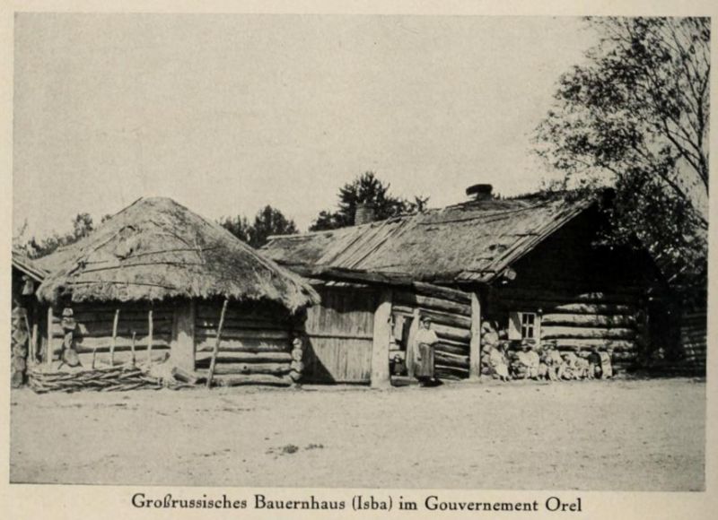 Russland 052. Großrussisches Bauernhaus (Isba) im Gouvernement Orel