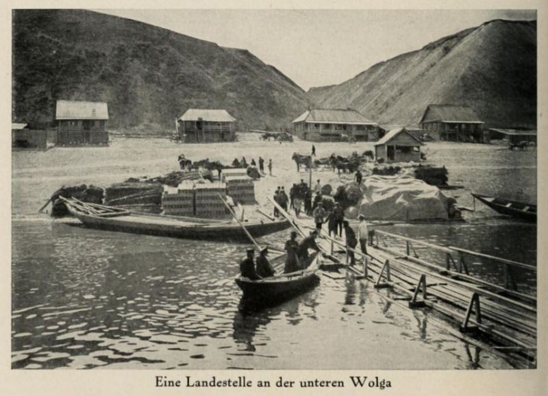 Russland 060. Eine Landestelle an der unteren Wolga