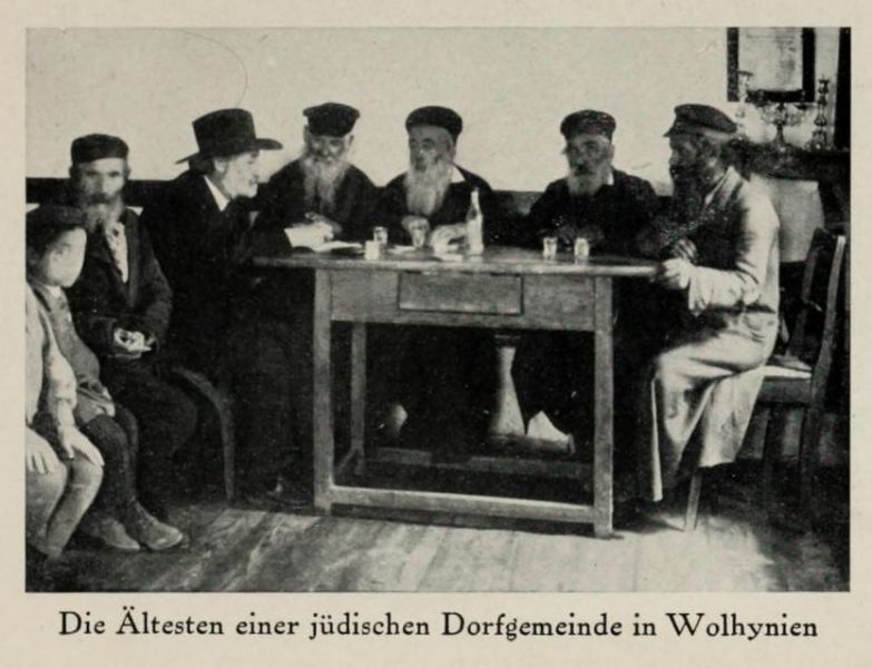 Russland 079. Die Ältesten einer jüdischen Dorfgemeinde in Wolhynien