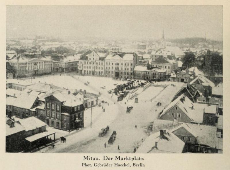 Russland 090. Mitau. Der Marktplatz