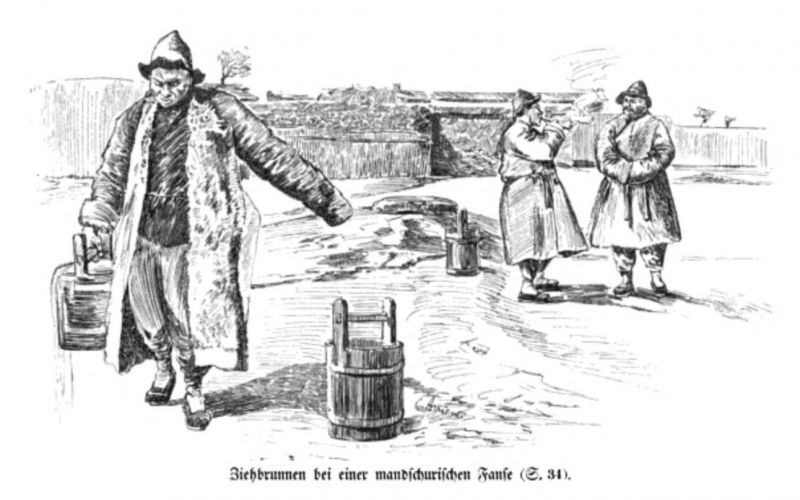 034 Ziehbrunnen bei einer mandschurischen Fanse