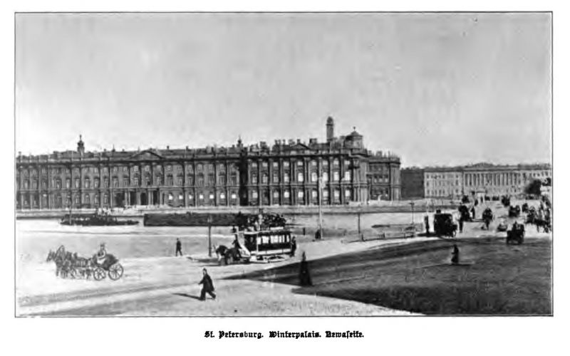 Sibirien 01 St. Petersbur. Winterpalais. Nevaseite