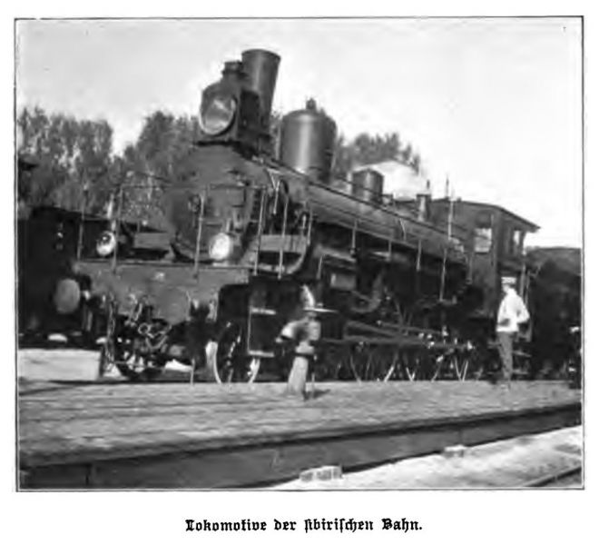 Sibirien 04 Lokomotive der sibirischen Bahn