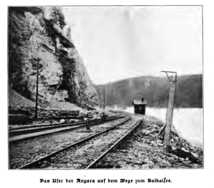 Sibirien 13 Das Ufer der Angara auf dem Weg zum Baikalsee