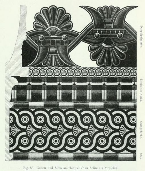 083. Geison und Sima am Tempel C zu Selinus