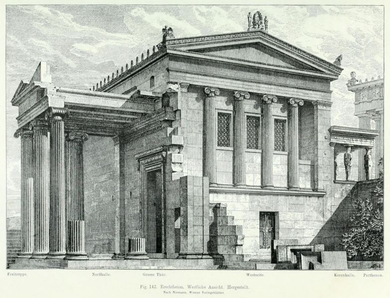 142. Erechtheion. Westliche Ansicht. Hergestellt
