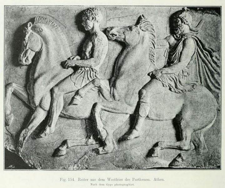 154. Reiter aus dem Westfries des Parthenon. Athen