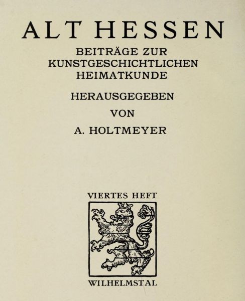 000 Alt Hessen 4 Wilhelmstal Titel