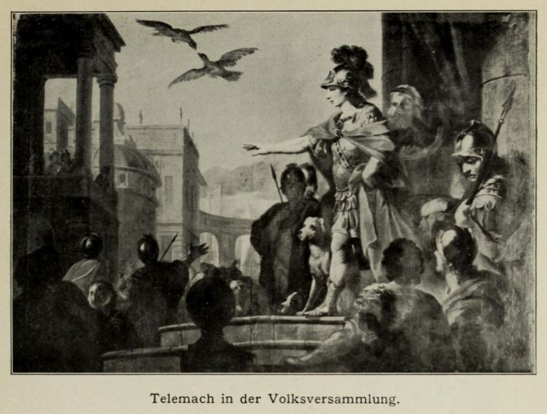 Wilhelmstal 055. Schloss, Telemach in der Volksversammlung