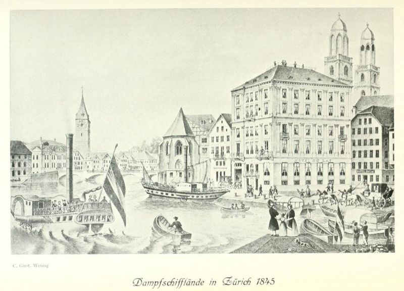 024. Zürich, Dampfschifflände 1843