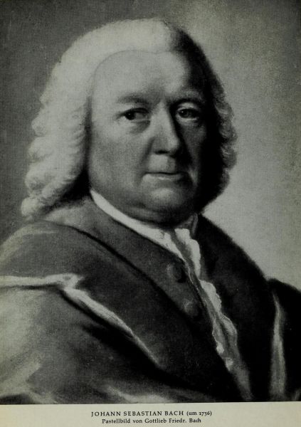 Johann Sebastian Bach (um 1736) Pastellbild von Gottlieb Friedr. Bach 