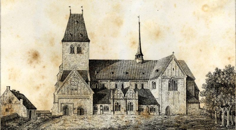 Ratzeburg - Der Dom um 1800