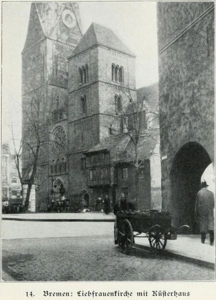Bremen - Liebfrauenkirche mit Küsterhaus