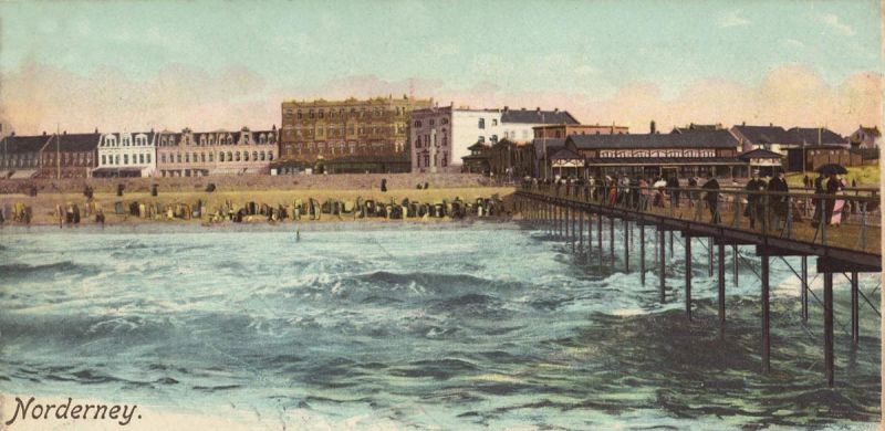 Nordseebad Norderney - Strandpartie und Seebrücke
