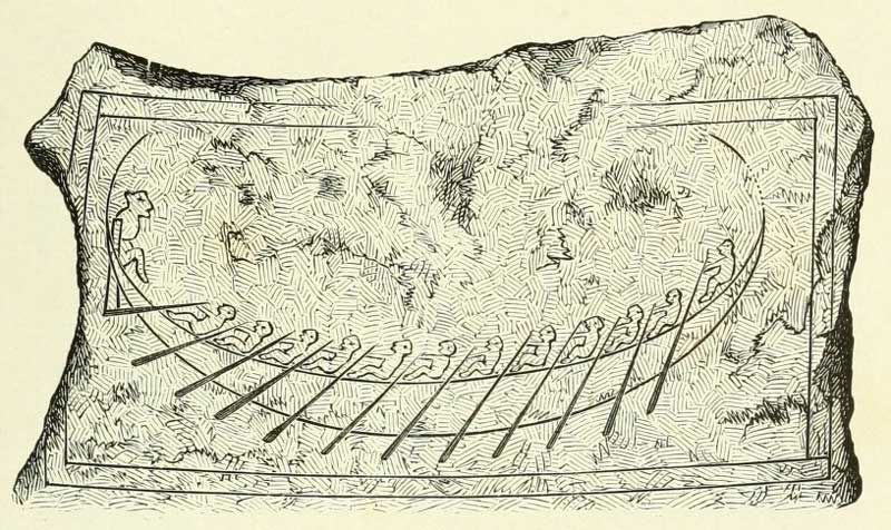 Fig. 4. Bildstein von Häggeby. (Original in Statens Historiska Museum, Stockholm.)