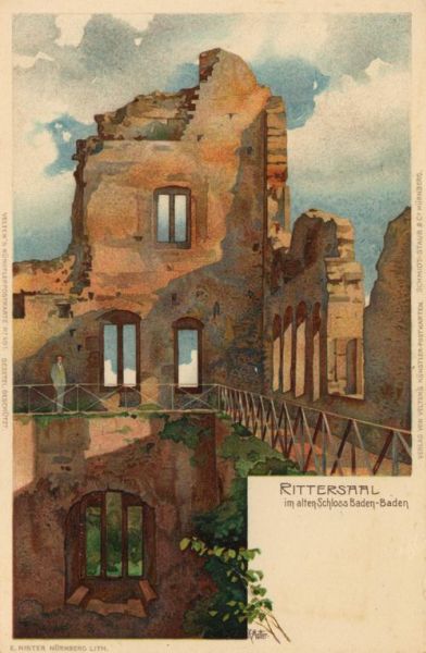 Baden-Baden, Rittersaal in der Ruine des Alten Schlosses