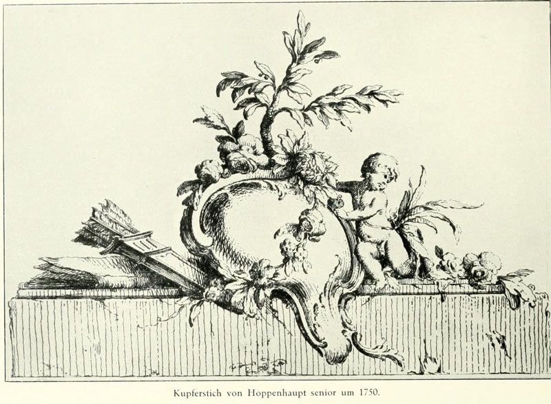 Kupferstich von Hoppenhaupt senior um 1750.