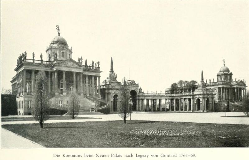 Die Kommuns beim Neuen Palais nach Legeay von Gontard 1765— 69.