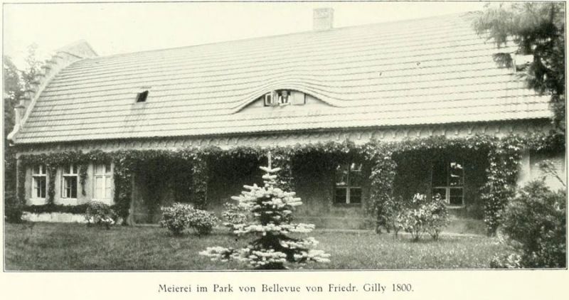 Meierei im Park von Bellevue von Friedr. Gilly 1800.