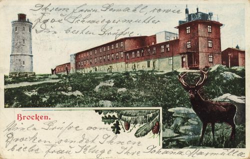 Brocken, Aussichtspunkt, Ansichtskarte 1