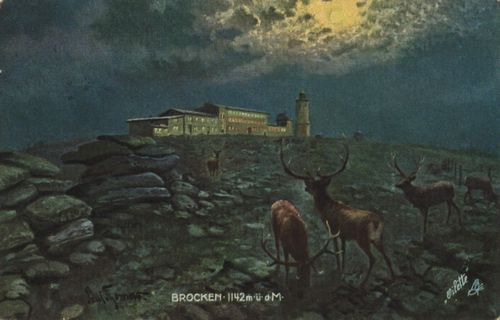 Brocken, Aussichtspunkt, Ansichtskarte 5