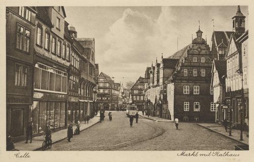 Celle, Marktplatz mit Rathaus