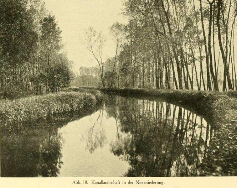 Abb. 10. Kanallandschaft in der Niersniederung.