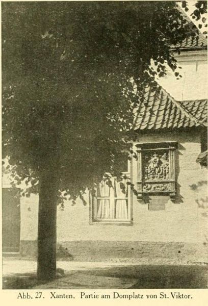 Abb. 27. Xanten. Partie am Domplatz von St. Viktor.