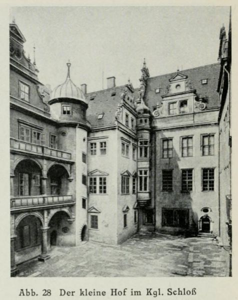 028 Dresden Der kleine Schlosshof im Kgl. Schloss