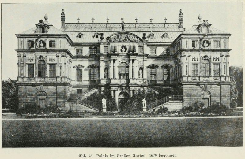 046 Dresden Palais im Großen Garten 1679 begonnen