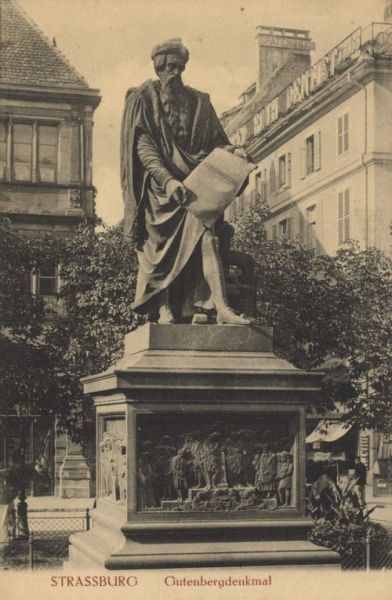 Gutenbergdenkmal in Straßbourg