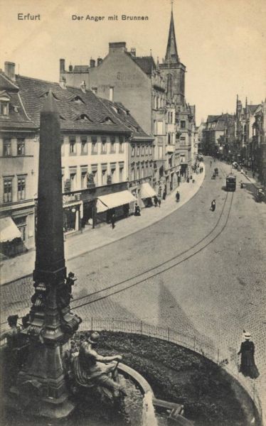 Erfurt, Anger mit Brunnen