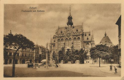 Erfurt, Fischmarkt mit Rathaus