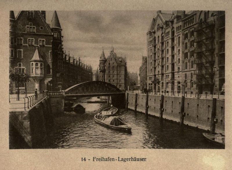 Hamburg 14 Freihafen - Lagerhäuser