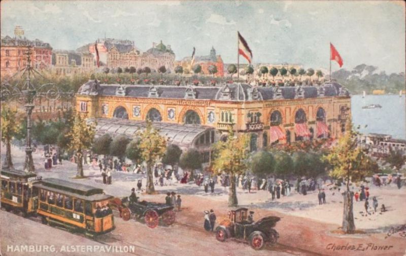 Hamburg, Alsterpavillon, Flower, Charles Edwin (1871-1951)