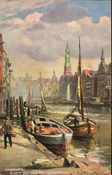 Hamburg, Fleet bei der Reimersbrücke