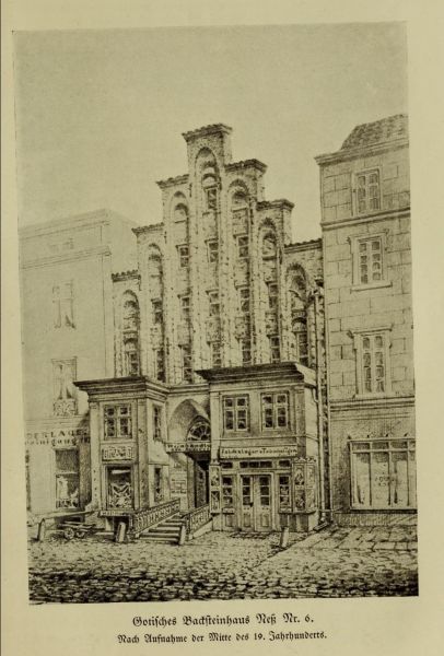 Hamburg Gotisches Backsteinhaus Neß Nr. 06