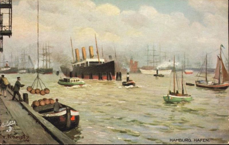 Hamburg, Hafen, Kamptz, Fritz von (1866-1938)
