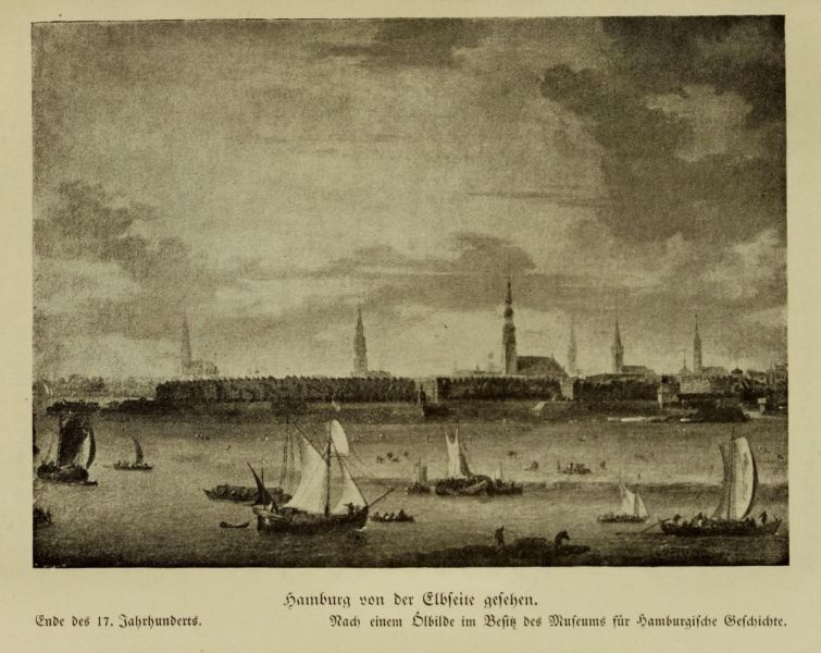 Hamburg von der Elbseite gesehen