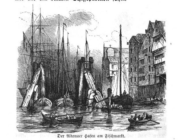 Der Altonaer Hafen am Fischmarkt