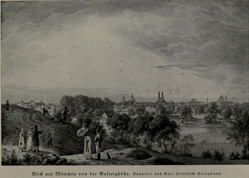 Blick auf München von der Gasteighöhe - Heinzmann
