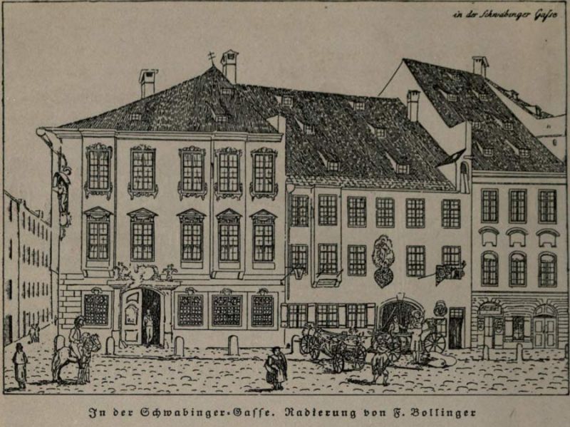 In der Schwabinger-Gasse. - F. Bollinger