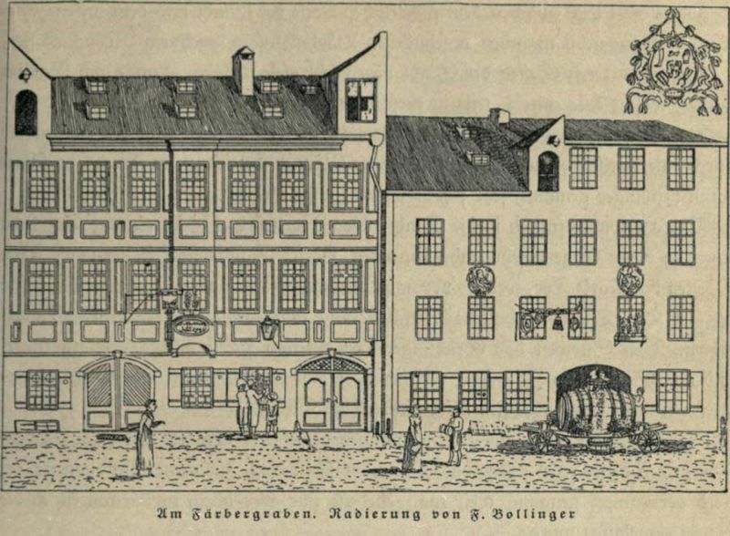 Am Färbergraben. - F. Bollinger