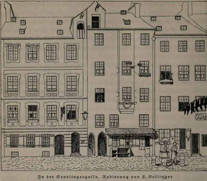 In der Sendlingergasse. - F. Bollinger
